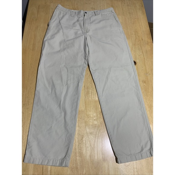 Columbia Pants Men's Size 34x30 Khaki‎ Beige Omni-Shade Outdoor Hiking Utility - Picture 1 of 9